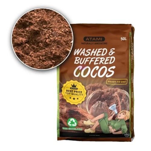 Кокос Atami Washed & Buffered Cocos 50L Кокос Atami Washed & Buffered Cocos 50L