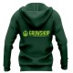 Sweatshirt with a hood oil gray