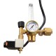 CO2 pressure regulator with flow meter, gauge and 230V solenoid valve CO2 pressure regulator with flow meter, gauge and 230V solenoid valve