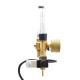 CO2 pressure regulator with flow meter, gauge and 230V solenoid valve CO2 pressure regulator with flow meter, gauge and 230V solenoid valve
