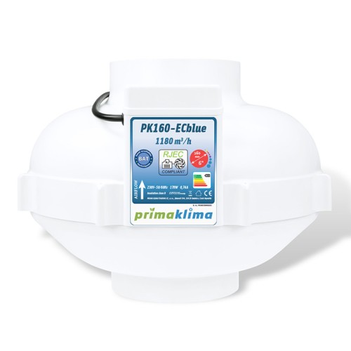 EC Вентилатор PK160-ECblue Ø160mm 1180m3/h EC Вентилатор PK160-ECblue Ø160mm 1180m3/h