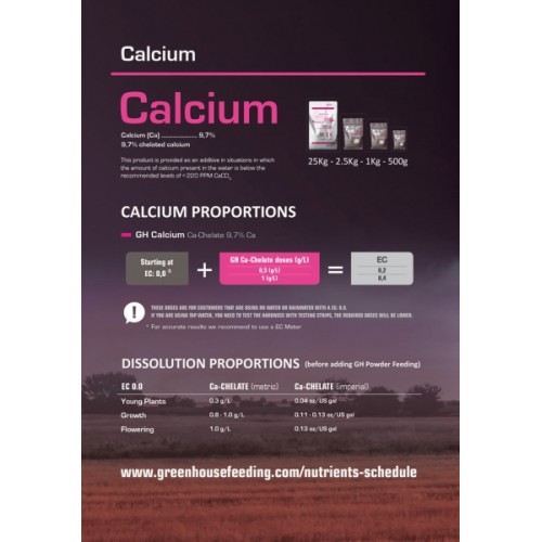 Green House Feeding Calcium 500g Green House Feeding Calcium 500g