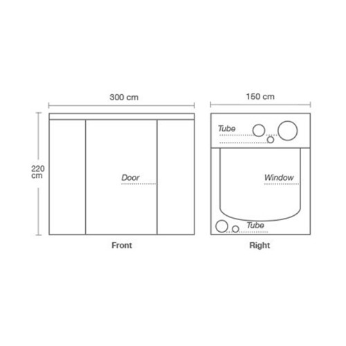 Гроубокс HOMEbox Ambient R300+ 300x150x220cm Гроубокс HOMEbox Ambient R300+ 300x150x220cm