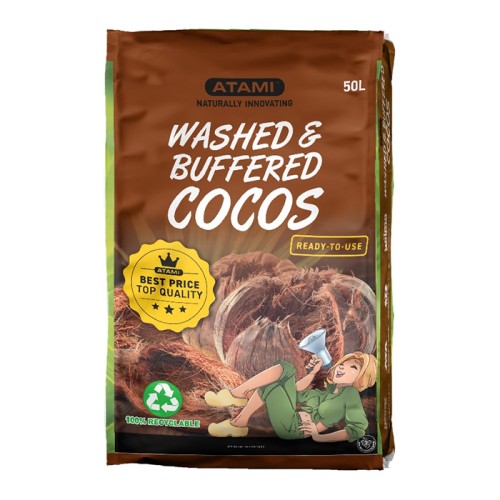 Кокос Atami Washed & Buffered Cocos 50L Кокос Atami Washed & Buffered Cocos 50L