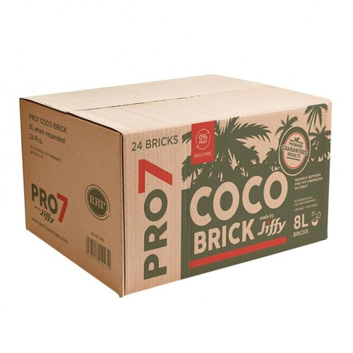 Кокос Jiffy PRO7 Pressed Coco Block 8L (24 бр./Кутия) Кокос Jiffy PRO7 Pressed Coco Block 8L (24 бр./Кутия)