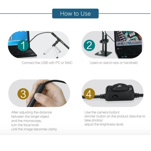 Микроскоп USB 300x Supereyes Микроскоп USB 300x Supereyes