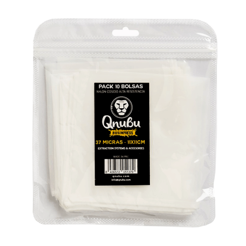 Qnubu Rosin Press Bag, 37 µm, 11x11 cm, 10 pcs. Qnubu Rosin Press Bag, 37 µm, 11x11 cm, 10 pcs.