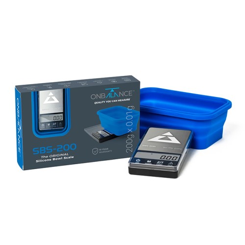 SBS-200 ON BALANCE THE ORIGINAL SILICONE BOWL SCALE - BLUE 100g x 0.01g