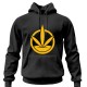 Sweatshirt with a hood black