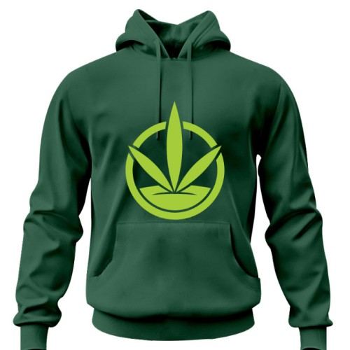Sweatshirt with a hood oil gray