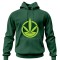 Sweatshirt with a hood oil gray