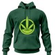 Sweatshirt with a hood oil gray