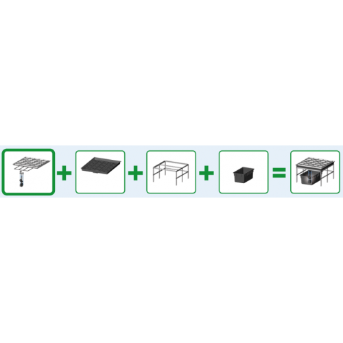 growDECK aeroponic 1.2 Комплект-118 x 118 x 5 cm